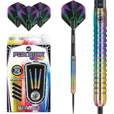 Winmau Foxfire Urban 80% Tungsten Darts-tikat - 22g Winmau Foxfire Urban 80% Tungsten Darts-tikat - 22g