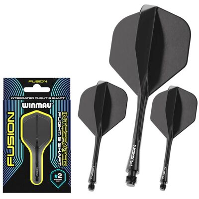 Winmau - Fusion - Puhdas Musta Winmau - Fusion - Puhdas Musta