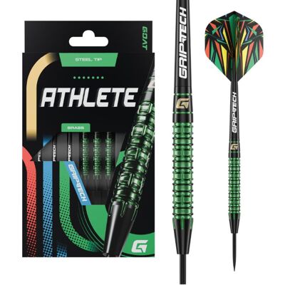 Goat Athlete brass 10g Darts-tikat Vihreä Goat Athlete brass 10g Darts-tikat Vihreä