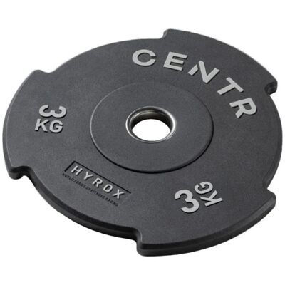 Centr x Hyrox Top Plate - 3kg Centr x Hyrox Top Plate - 3kg