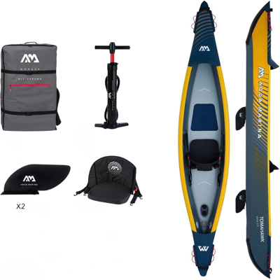 Aqua Marina Tomahawk Air-k 375 Korkeapaine Drop-stitch Nopea Kayak - Kayak Aqua Marina Tomahawk Air-k 375 Korkeapaine Drop-stitch Nopea Kayak - Kayak