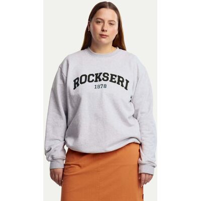 R-Collection Aika-collegepaita, marmorinharmaa / chenille - M R-Collection Aika-collegepaita, marmorinharmaa / chenille - M