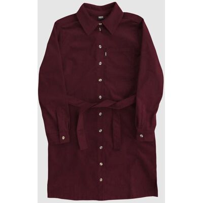 R-Collection Riikka-vakosamettimekko, punaruskea - XXL R-Collection Riikka-vakosamettimekko, punaruskea - XXL