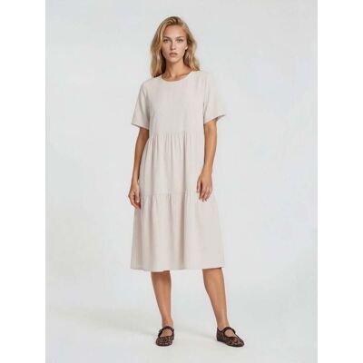 R-Collection Selma-puolipellavamekko, koivu - XXL R-Collection Selma-puolipellavamekko, koivu - XXL