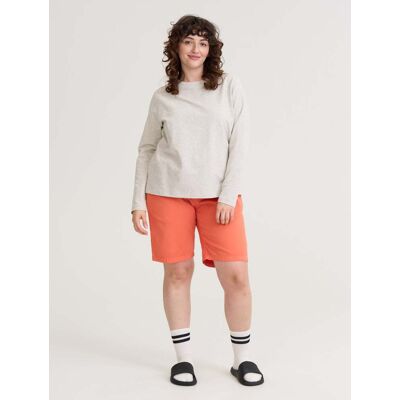 R-Collection Tyyni-paita, marmorinharmaa - M R-Collection Tyyni-paita, marmorinharmaa - M