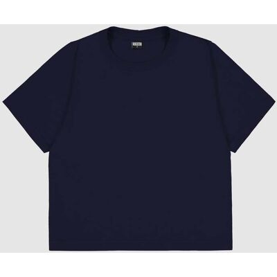 R-Collection Naisten lyhyt T-paita, musteensininen - XL R-Collection Naisten lyhyt T-paita, musteensininen - XL