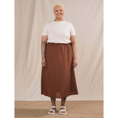R-Collection Sari-puolipellavahame, kastanja - XS R-Collection Sari-puolipellavahame, kastanja - XS