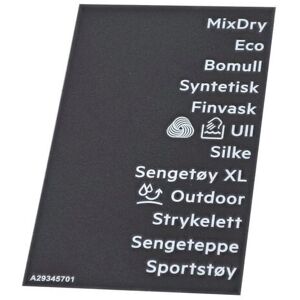 AEG kilpi ohjelma-, tarrateippi, NO 140293457010 AEG kilpi ohjelma-, tarrateippi, NO 140293457010