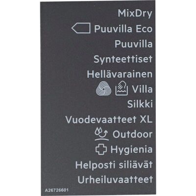 AEG kilpi ohjelma-, tarrateippi, FI 140267266017 AEG kilpi ohjelma-, tarrateippi, FI 140267266017