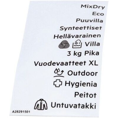 AEG kilpi ohjelma-, tarrateippi, FI 140282915010 AEG kilpi ohjelma-, tarrateippi, FI 140282915010