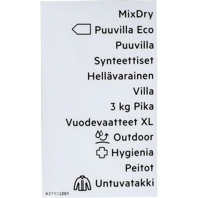 AEG kilpi ohjelma-, tarrateippi, FI 140275332017 AEG kilpi ohjelma-, tarrateippi, FI 140275332017