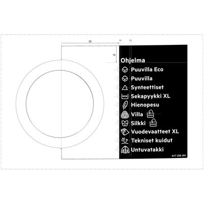 AEG kilpi ohjelma-,väännin,tarrateippi,FI 140172263018 AEG kilpi ohjelma-,väännin,tarrateippi,FI 140172263018