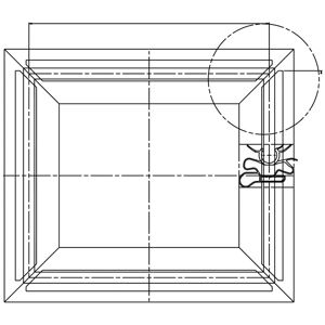 AEG Jääkaapin oven magneettinen tiiviste 2084759097 AEG Jääkaapin oven magneettinen tiiviste 2084759097