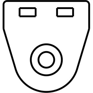AEG Jääkaapin/pakastimen oven kiinnityskorva 2059101028 AEG Jääkaapin/pakastimen oven kiinnityskorva 2059101028