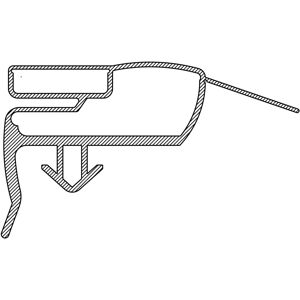 AEG - 2426448326 - Valkoinen - 563x1710mm - Ovi-tiiviste AEG - 2426448326 - Valkoinen - 563x1710mm - Ovi-tiiviste
