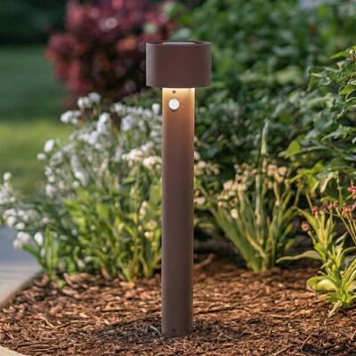 Arcchio LED-pylväsvalaisin Milten, 65 cm, ruostunut, IP65, anturi Milten, Ruskea/ruoste, Alumiini, Moderni Arcchio LED-pylväsvalaisin Milten, 65 cm, ruostunut, IP65, anturi Milten, Ruskea/ruoste, Alumiini, Moderni