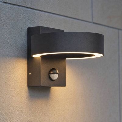 Lucande Nirella LED-ulkoseinävalaisin, musta, CCT, liiketunnistin, Musta, Metalli, Moderni Lucande Nirella LED-ulkoseinävalaisin, musta, CCT, liiketunnistin, Musta, Metalli, Moderni