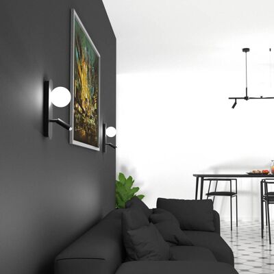 Milagro LED Seinävalaisin - 2 Valopistettä - Musta/Valkoinen - Moderni Minimalismi Milagro LED Seinävalaisin - 2 Valopistettä - Musta/Valkoinen - Moderni Minimalismi