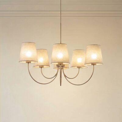 Kattokruunu Candi TK Lighting, himmennettävä, Kerma/meripihka, Olohuone/ruokailutila, Tekstiili/kangas/silkki, Moderni Kattokruunu Candi TK Lighting, himmennettävä, Kerma/meripihka, Olohuone/ruokailutila, Tekstiili/kangas/silkki, Moderni