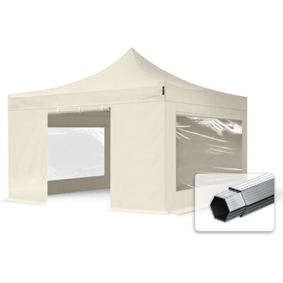 TOOLPORT 4x4m Alumiini pop-up teltta, sis. 4 sivuseinää, kermanvärinen - (600183) TOOLPORT 4x4m Alumiini pop-up teltta, sis. 4 sivuseinää, kermanvärinen - (600183)