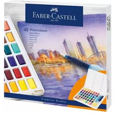 Faber-Castell akvarellivärit CS kuutiot 48 väriä FABER CASTLE Faber-Castell akvarellivärit CS kuutiot 48 väriä FABER CASTLE