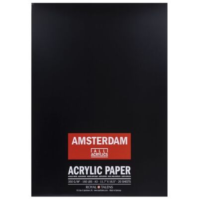 Amsterdam Acrylic paper pad 42 x 29.7 cm (A3), 350 g, 20 sheets Amsterdam Acrylic paper pad 42 x 29.7 cm (A3), 350 g, 20 sheets