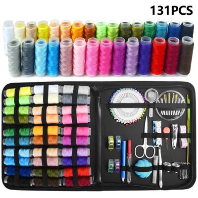 131 kpl Ompelutarvikkeet Ompelu DIY Kirjonta Käsityöt Neulalanka Sakset Setti 131 kpl Ompelutarvikkeet Ompelu DIY Kirjonta Käsityöt Neulalanka Sakset Setti