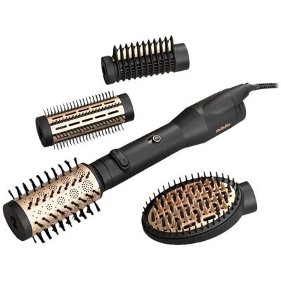 BaByliss Big Hair Luxe AS970E kuumailmaharja 650 W, 3 lämpöasetusta, musta/kulta BaByliss Big Hair Luxe AS970E kuumailmaharja 650 W, 3 lämpöasetusta, musta/kulta