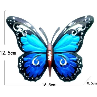 ART 3D Butterfly Seinään ripustettava sisustus Puutarhapihan kotikoriste - sininen ART 3D Butterfly Seinään ripustettava sisustus Puutarhapihan kotikoriste - sininen