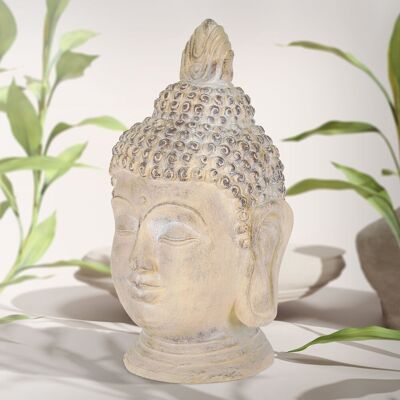 ECD Germany Buddha Pää Patsas - 78cm Polyresin Dekor ECD Germany Buddha Pää Patsas - 78cm Polyresin Dekor