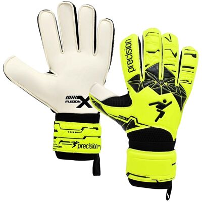 Precision Lasten/Nuorten Fusion X Flat Cut Essential -maalivahdin hanskat Precision Lasten/Nuorten Fusion X Flat Cut Essential -maalivahdin hanskat