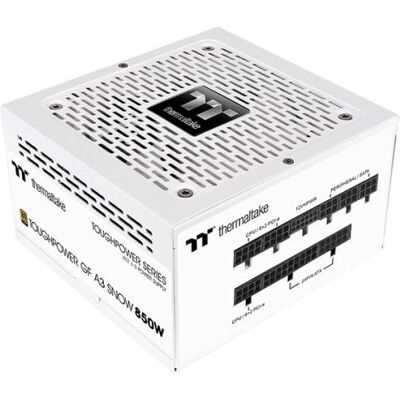 Thermaltake Toughpower GF A3 Snow 850W - TT Premium Edition, 850 W, 100 - 240 V, 50/60 Hz, Aktiivinen, 100 W, 850 W Thermaltake Toughpower GF A3 Snow 850W - TT Premium Edition, 850 W, 100 - 240 V, 50/60 Hz, Aktiivinen, 100 W, 850 W