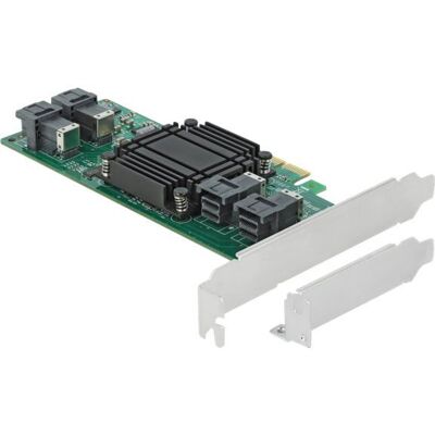Delock PCI Express x8 -kortti 4 x sisäiseen SFF-8643 NVMe - Low Profile Form Factor - Lagringskontrol - U.2 NVMe - lavprofil - PCIe 3.0 x8 Delock PCI Express x8 -kortti 4 x sisäiseen SFF-8643 NVMe - Low Profile Form Factor - Lagringskontrol - U.2 NVMe - lavprofil - PCIe 3.0 x8
