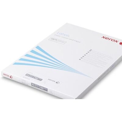 Xerox Mono laser tarrat, Pysyvä liima valkoinen 34mm x 64mm tarrojen määrä arkkia kohti : 24 kpl 100 tarran pakkaus a Xerox Mono laser tarrat, Pysyvä liima valkoinen 34mm x 64mm tarrojen määrä arkkia kohti : 24 kpl 100 tarran pakkaus a