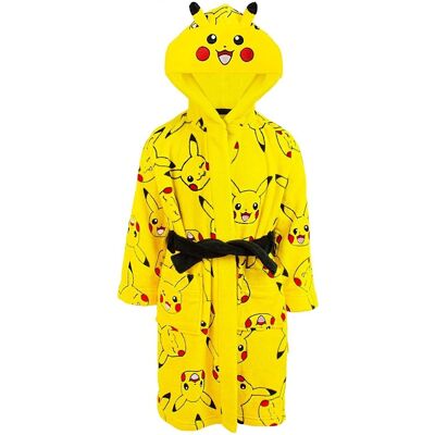Pokémon Pokemon Lasten/Nuorten Pikachu-kasvot-kylpytakki Pokémon Pokemon Lasten/Nuorten Pikachu-kasvot-kylpytakki