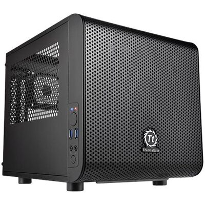 Thermaltake Core V1, Kuutio, PC, Musta, Mini-ITX, SPCC, HDD, Teho Thermaltake Core V1, Kuutio, PC, Musta, Mini-ITX, SPCC, HDD, Teho