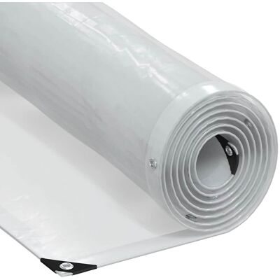 vidaXL Kirkas pressu rengaskaihtimilla 3x4 m polyeteeni vidaXL Kirkas pressu rengaskaihtimilla 3x4 m polyeteeni
