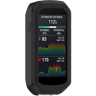 Garmin Edge 1050 Silikoni Suojakotelo Pyöräilytietokoneen suojus - Musta Garmin Edge 1050 Silikoni Suojakotelo Pyöräilytietokoneen suojus - Musta