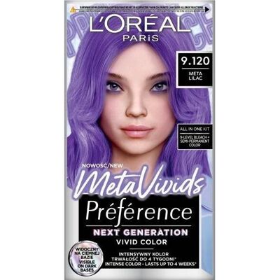 L'Oréal Paris Preference Meta Lilac Hiustenväri - Hiustenväri L'Oréal Paris Preference Meta Lilac Hiustenväri - Hiustenväri