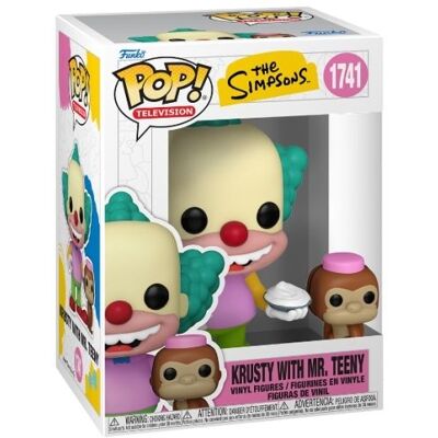 FUNKO POP! vinylfigur: The Simpsons - Krusty med Mr. Teeny, 9 cm FUNKO POP! vinylfigur: The Simpsons - Krusty med Mr. Teeny, 9 cm