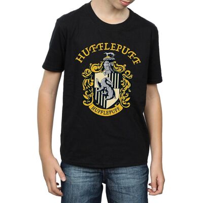 Harry Potter Poikien Hufflepuff Puuvillainen T-paita Harry Potter Poikien Hufflepuff Puuvillainen T-paita