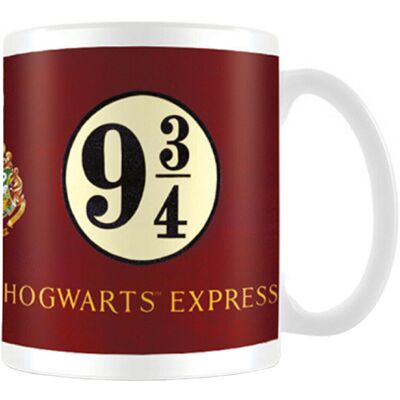 Harry Potter Puhallin Nueve ja Kolme Neljännes Muki Valkoinen/Marooni - Muki Harry Potter Puhallin Nueve ja Kolme Neljännes Muki Valkoinen/Marooni - Muki