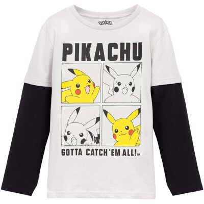 Pokémon Pokemon Poikien Pikachu Pitkähihainen Luistelijatoppi Pokémon Pokemon Poikien Pikachu Pitkähihainen Luistelijatoppi