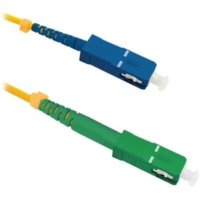 Qoltec Simplex - Patchkabel - SC/APC enkelttilstand (han) til SC/UPC enkelttilstand (han) - 10 m. - fiberoptik - simplex - 9 / 125 micron - G.652D ... Qoltec Simplex - Patchkabel - SC/APC enkelttilstand (han) til SC/UPC enkelttilstand (han) - 10 m. - fiberoptik - simplex - 9 / 125 micron - G.652D ...