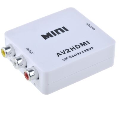 Northix Valkoinen 1080p HDMI-sovitin - 3x RCA Northix Valkoinen 1080p HDMI-sovitin - 3x RCA