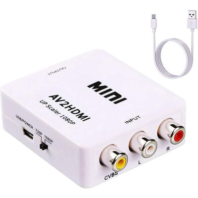 Komposiitti RCA CVBS AV - HDMI-muunninsovitin Komposiitti RCA CVBS AV - HDMI-muunninsovitin