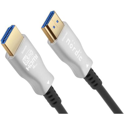 NÖRDIC 7.5m aktiivinen AOC optinen kuitukaapeli HDMI 2.1 8K 60Hz 4K 120Hz 48Gbps Dynamic HDR, eARC, VRR yhteensopiva NÖRDIC 7.5m aktiivinen AOC optinen kuitukaapeli HDMI 2.1 8K 60Hz 4K 120Hz 48Gbps Dynamic HDR, eARC, VRR yhteensopiva