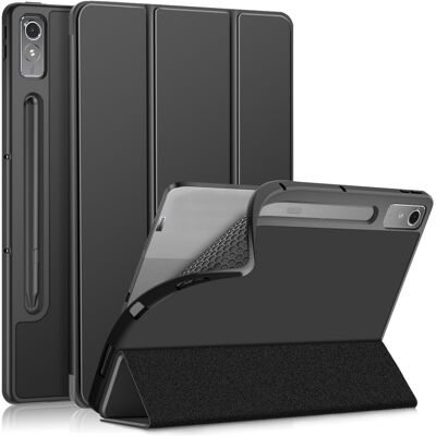 SKALO Lenovo Tab P12 Trifold Suojakotelo - Musta SKALO Lenovo Tab P12 Trifold Suojakotelo - Musta