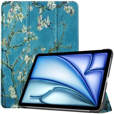 Apple iPad Air 11 (2024) Kotelo Auto Herää / Nuku Kolminkertainen Taittojalusta Tabletin Suoja - Blossom Apple iPad Air 11 (2024) Kotelo Auto Herää / Nuku Kolminkertainen Taittojalusta Tabletin Suoja - Blossom