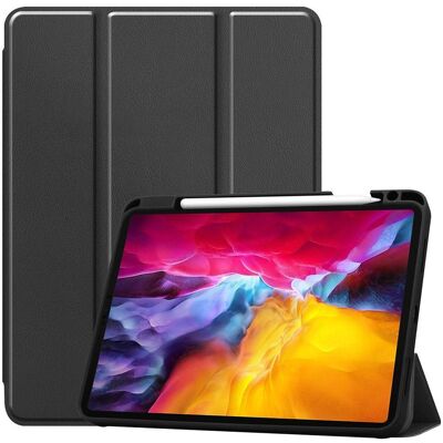 Apple iPad Pro 11 2021 kolminkertainen jalustan tablettikotelo - musta Apple iPad Pro 11 2021 kolminkertainen jalustan tablettikotelo - musta